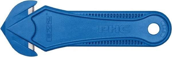 PHC - Recessed/Hook Blade Safety Cutter - Blue Glass Filled Nylon Handle, 1 Blade Included - Strong Tooling