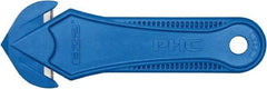 PHC - Recessed/Hook Blade Safety Cutter - Blue Glass Filled Nylon Handle, 1 Blade Included - Strong Tooling