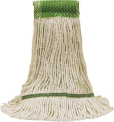 O-Cedar - 5" Green Head Band, Medium Blended Fiber Loop End Mop Head - 4 Ply - Strong Tooling