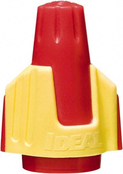 Ideal - 2, 18 to 4, 10 AWG, 600 Volt, Flame Retardant, Wing Twist on Wire Connector - Red & Yellow, 221°F - Strong Tooling