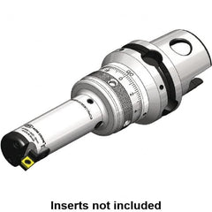 Kennametal - Neutral Hand Cut, 25mm Min Bore Diam, Size KM40TS Modular Boring Cutting Unit Head - 2-1/2" Max Bore Depth, Through Coolant - Strong Tooling