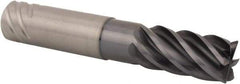 Kennametal - 20mm, 6 Flute, Single End, Solid Carbide, 1mm Corner Radius End Mill - 115mm OAL, 38° Helix, Right Hand Flute, 38mm LOC, Right Hand Cut, 60mm Extended Reach - Strong Tooling