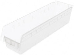 Akro-Mils - 23-5/8" Deep, Clear Polymer Hopper Shelf Bin - 6" High x 6-5/8" Wide x 23-5/8" Long - Strong Tooling