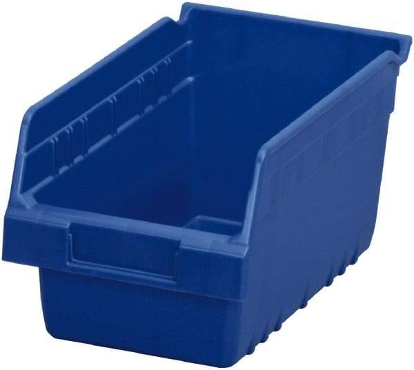 Akro-Mils - 11-5/8" Deep, Blue Polymer Hopper Shelf Bin - 6" High x 6-5/8" Wide x 11-5/8" Long - Strong Tooling