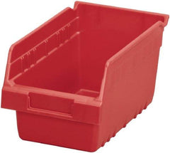 Akro-Mils - 11-5/8" Deep, Red Polymer Hopper Shelf Bin - 6" High x 6-5/8" Wide x 11-5/8" Long - Strong Tooling