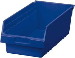 Akro-Mils - 17-7/8" Deep, Blue Polymer Hopper Shelf Bin - 6" High x 8-3/8" Wide x 17-7/8" Long - Strong Tooling