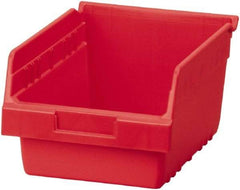 Akro-Mils - 11-5/8" Deep, Red Polymer Hopper Shelf Bin - 6" High x 8-3/8" Wide x 11-5/8" Long - Strong Tooling