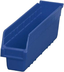 Akro-Mils - 17-7/8" Deep, Blue Polymer Hopper Shelf Bin - 6" High x 4-1/8" Wide x 17-7/8" Long - Strong Tooling