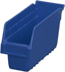 Akro-Mils - 11-5/8" Deep, Blue Polymer Hopper Shelf Bin - 6" High x 4-1/8" Wide x 11-5/8" Long - Strong Tooling