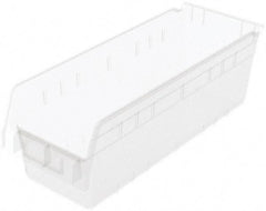 Akro-Mils - 17-7/8" Deep, Clear Polymer Hopper Shelf Bin - 6" High x 6-5/8" Wide x 17-7/8" Long - Strong Tooling