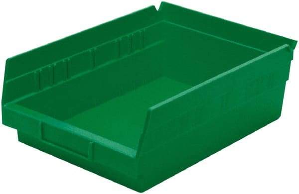 Akro-Mils - 138 Lb. Load Capacity, 11-5/8" Deep, Green Hopper Shelf Bin - 4" High x 8-3/8" Wide x 11-5/8" Long - Strong Tooling