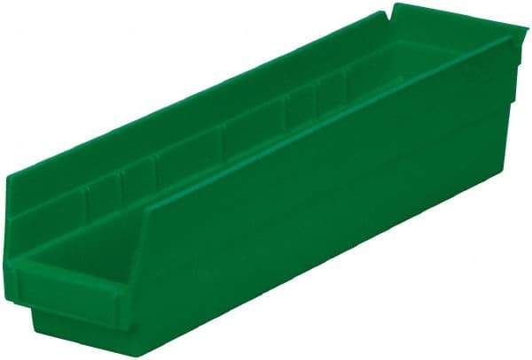 Akro-Mils - 123 Lb. Load Capacity, 17-7/8" Deep, Green Hopper Shelf Bin - 4" High x 4-1/8" Wide x 17-7/8" Long - Strong Tooling