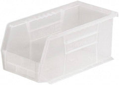 Akro-Mils - 30 Lb. Load Capacity, 10-7/8" Deep, Clear Polymer Hopper Stacking Bin - 5" High x 5-1/2" Wide x 10-7/8" Long - Strong Tooling