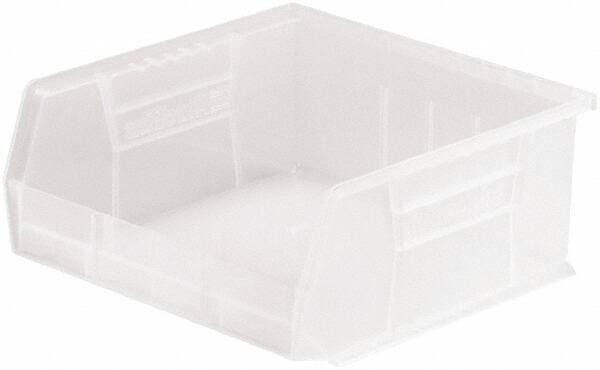 Akro-Mils - 50 Lb. Load Capacity, 10-7/8" Deep, Clear Polymer Hopper Stacking Bin - 5" High x 11" Wide x 10-7/8" Long - Strong Tooling