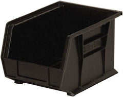 Akro-Mils - 50 Lb. Load Capacity, 10-3/4" Deep, Black Polymer Hopper Stacking Bin - 7" High x 8-1/4" Wide x 10-3/4" Long - Strong Tooling