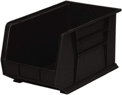 Akro-Mils - 60 Lb. Load Capacity, 18" Deep, Black Polymer Hopper Stacking Bin - 10" High x 11" Wide x 18" Long - Strong Tooling