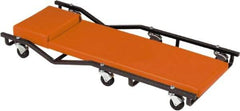 Whiteside - 570 Lb Capacity, 6 Wheel Creeper - Steel, 40" Long x 3-3/4" High x 17" Wide - Strong Tooling