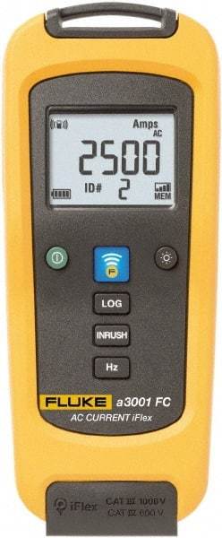 Fluke - FLK-A3001 FC, CAT IV, CAT III, Digital True RMS Wireless Clamp Meter with 10" Flex Jaws - 2500 AC Amps, Measures Current - Strong Tooling