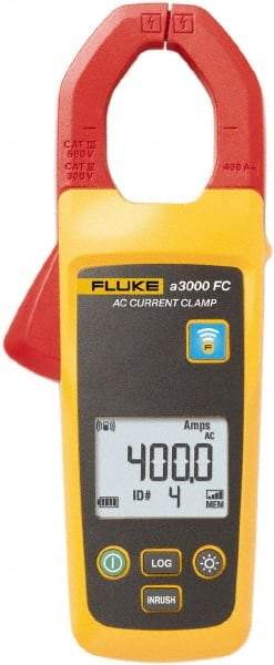 Fluke - FLK-A3000 FC, CAT III, Digital True RMS Wireless Clamp Meter with 1.3386" Clamp On Jaws - 400 AC Amps, Measures Current - Strong Tooling