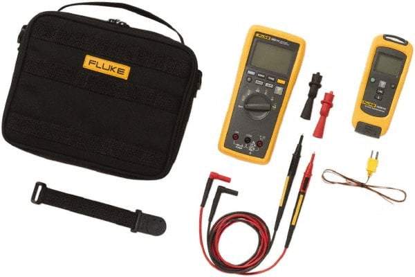 Fluke - 6 Piece, FC Wireless Temperature Kit - 1,000 Volt Max, LCD Display - Strong Tooling