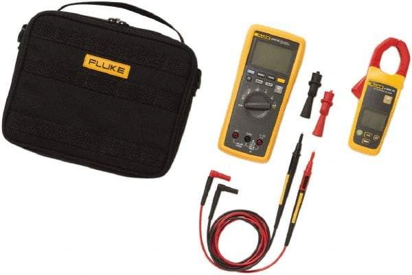 Fluke - 4 Piece, FC Wireless AC Current Clamp Kit - 1,000 Volt Max, LCD Display - Strong Tooling