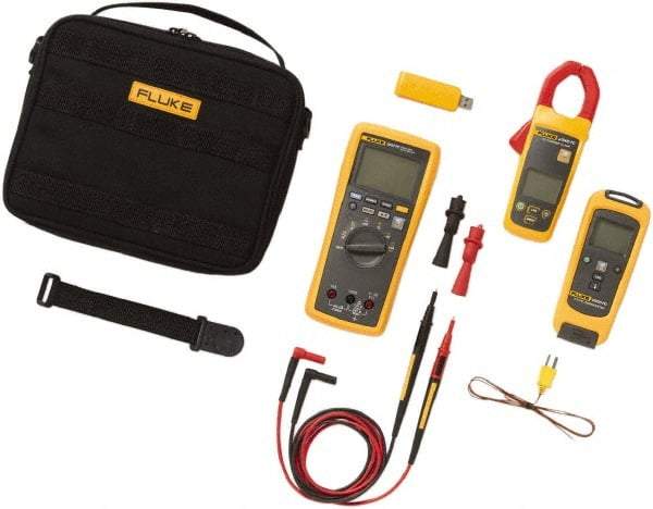 Fluke - 7 Piece, FC Series Wireless Multimeter Kit - 1,000 Volt Max, LCD Display - Strong Tooling