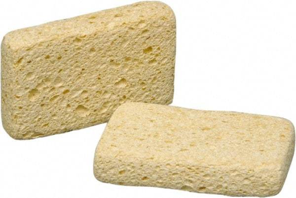 Ability One - 4-3/8" Long x 1.38" Wide x 1" Thick Scouring Sponge - Non-Abrasive, Tan - Strong Tooling