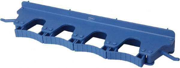 Vikan - 22 Lb Capacity, 3-5/32" Projection, Polypropylene/Rubber Wall Strip Organizer - 15-1/2" OAL - Strong Tooling