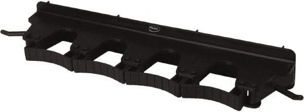 Vikan - 22 Lb Capacity, 3-5/32" Projection, Polypropylene/Rubber Wall Strip Organizer - 15-1/2" OAL - Strong Tooling