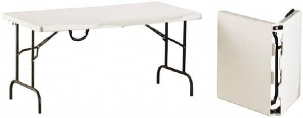 Ability One - 60" Long x 30" Wide x 29" High, Rectangular Folding Table - Platinum - Strong Tooling