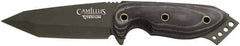 Clauss - 3-3/4" Long Blade, AUS-8 Stainless Steel, Tanto Point, Fixed Blade Knife - AUS-8 Stainless Steel Blade - Strong Tooling