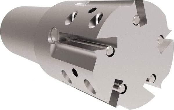 Allied Machine and Engineering - 1.755 (Straight), 1.888 (Tapered)" Cut Diam, 1-1/4" Shank Diam, Internal/External Indexable Thread Mill - Multiple Insert Styles, 38.1mm Insert Size, Toolholder Style THP, 4 1/2" OAL - Strong Tooling