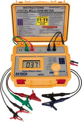 Extech - Digital LCD Display, 0.002 Megohm Electrical Insulation Resistance Tester & Megohmmeter - Powered by AA Battery - Strong Tooling