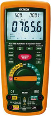 Extech - Digital LCD Display, 4,000 Megohm Electrical Insulation Resistance Tester & Megohmmeter - 1,000 VAC/VDC Max Test Voltage, Powered by 1.5V AA Battery - Strong Tooling