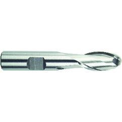 3/8" Dia. - 2-1/2" OAL - HSS-TiN - Ball Nose SE EM - 2 FL - Strong Tooling