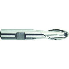 3/8" Dia. - 2-1/2" OAL - HSS-TiN - Ball Nose SE EM - 2 FL - Strong Tooling