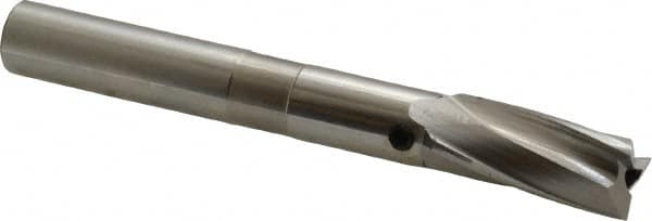 Cleveland - 9/16" Diam, 1/2" Shank, Diam, 3 Flutes, Straight Shank, Interchangeable Pilot Counterbore - Strong Tooling