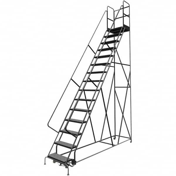 TRI-ARC - Rolling & Wall Mounted Ladders & Platforms Type: Rolling Warehouse Ladder Style: Rolling Platform Ladder - Strong Tooling