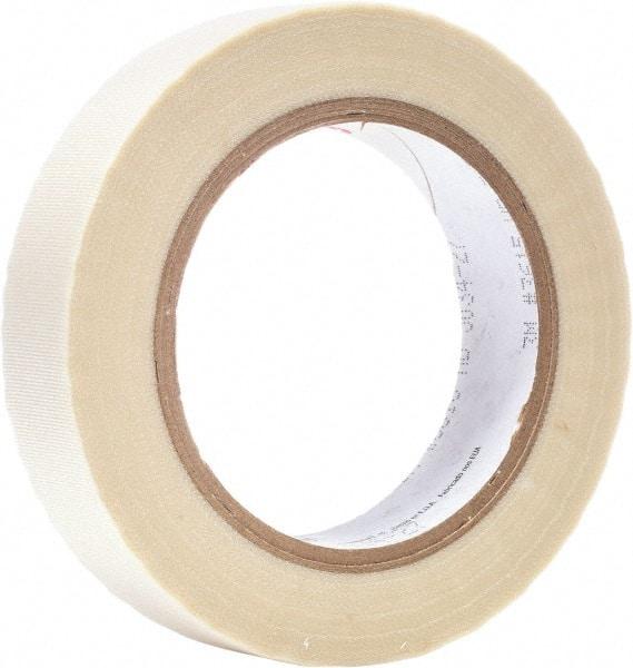 3M - 36 Yd Long x 1" Wide, White Silicone Glass Cloth Tape - Strong Tooling