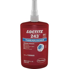 Loctite - 250 mL Bottle, Blue, Medium Strength Liquid Threadlocker - Series 243, 24 hr Full Cure Time, Hand Tool, Heat Removal - Strong Tooling