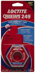 Loctite - Blue, Medium Strength Tape Threadlocker - Series 249, 24 hr Full Cure Time, Hand Tool, Heat Removal - Strong Tooling