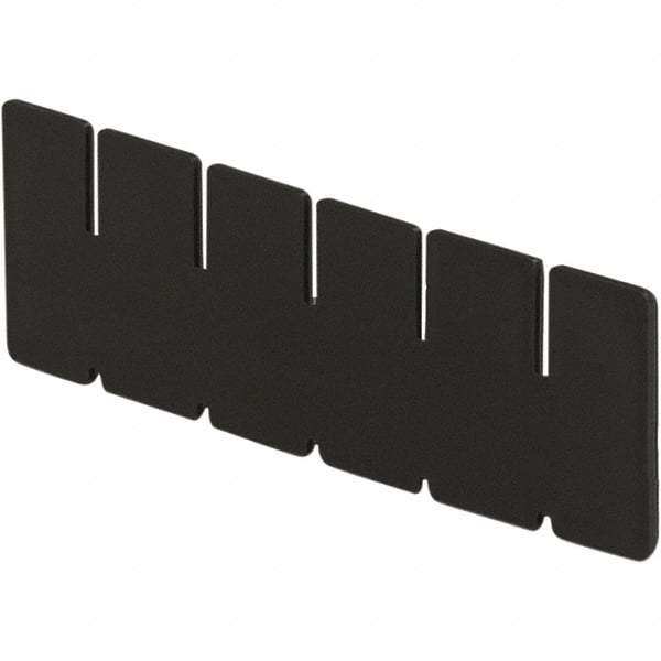 LEWISBins+ - 1-7/8" High, Black Bin Divider - Use with DC1025, Short Side Measures 1.9" Tall - Strong Tooling