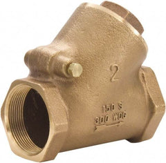 Legend Valve - 1-1/4" Lead Free Bronze Check Valve - Y-Pattern, FNPT x FNPT, 300 WOG - Strong Tooling