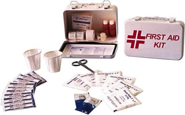 Ability One - 30 Piece, 30 Person, Multipurpose/Auto/Travel First Aid Kit - Metal Case - Strong Tooling