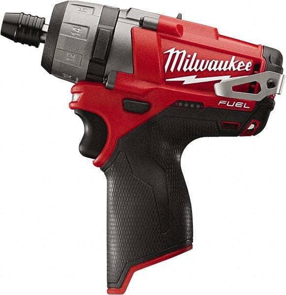 Milwaukee Tool - 12 Volts, Lithium-Ion Battery, Pistol Grip Cordless Screwdriver - 2 Speeds, 450 and 1,700 RPM, 325 Inch/Lbs. Torque, 2 Speed - Strong Tooling