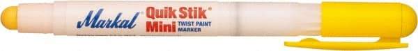 Markal - Yellow Solid Paint Marker - Fine Medium Tip, Alcohol Base Ink - Strong Tooling