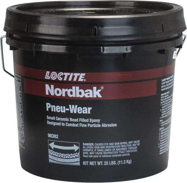 Loctite - 25 Lb Pail Two Part Epoxy - 30 min Working Time, 795 psi Shear Strength, Series Pneu-Wear - Strong Tooling