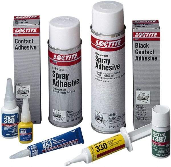 Loctite - 0.70 oz Bottle Clear Instant Adhesive - Series 435, 30 sec Working Time, 24 hr Full Cure Time, Bonds to Metal, Plastic & Rubber - Strong Tooling