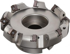 Sumitomo - 2-1/2" Cut Diam, 1" Arbor Hole, 6mm Max Depth of Cut, 45° Indexable Chamfer & Angle Face Mill - 5 Inserts, ONMT 05T6\xB6SNMT 13T6\xB6XNET 13T6 Insert, Right Hand Cut, Through Coolant, Series DualMill - Strong Tooling