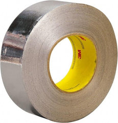 3M - 3" x 45m Silver Foil Tape - 3.25 mil, Acrylic Adhesive, Aluminum Foil Backing, -30°F to 260°F, Series 3380 - Strong Tooling